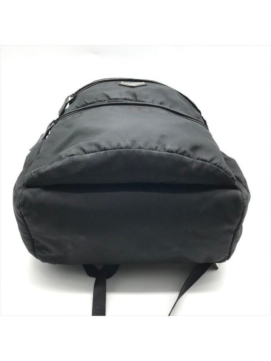 Prada Nylon Tessuto Triangle Logo Backpack Black main image 6